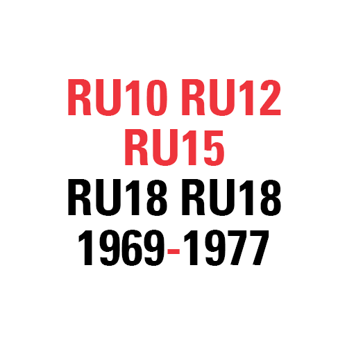 RU10 RU12 RU15 RU18 RU19 1969-1977